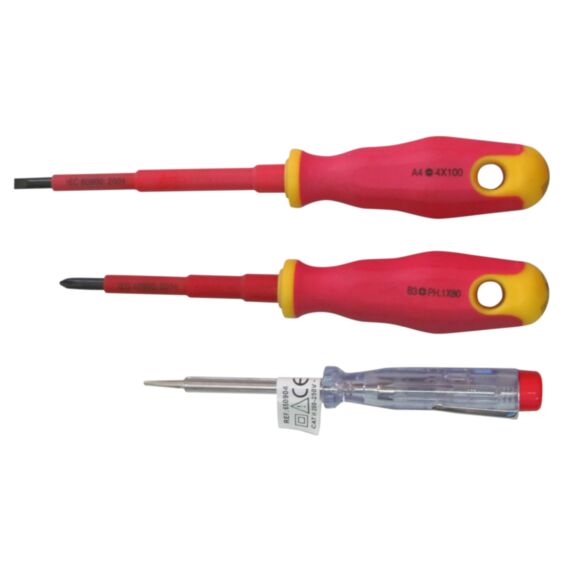 Tournevis électricien testeur x2 + 1