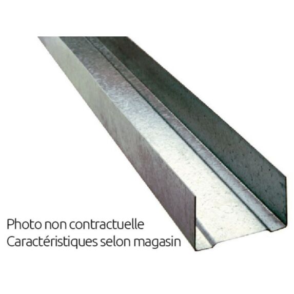 Rail pour cloison plaques de plâtre 48mm L3,00m