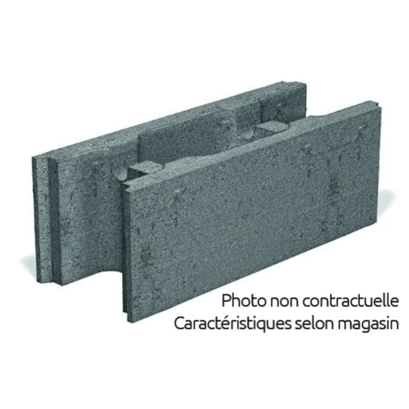 Bloc à bancher - 20cm x 20cm x 50cm