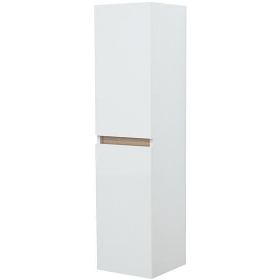 Colonne Salle de bain Tempo 30x30x120cm 2 portes Blanc