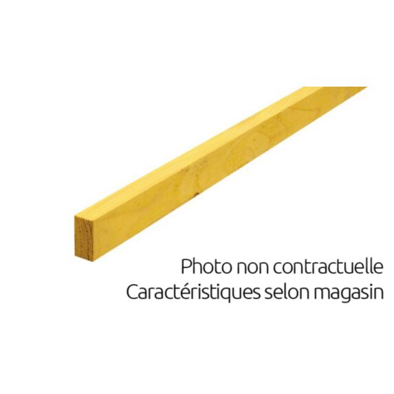 Liteau sapin brut 40x27mm Longueur 4m