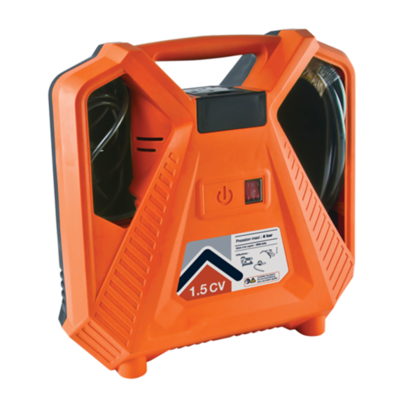 Gonfleur compresseur portatif 1,5CV 8 bars