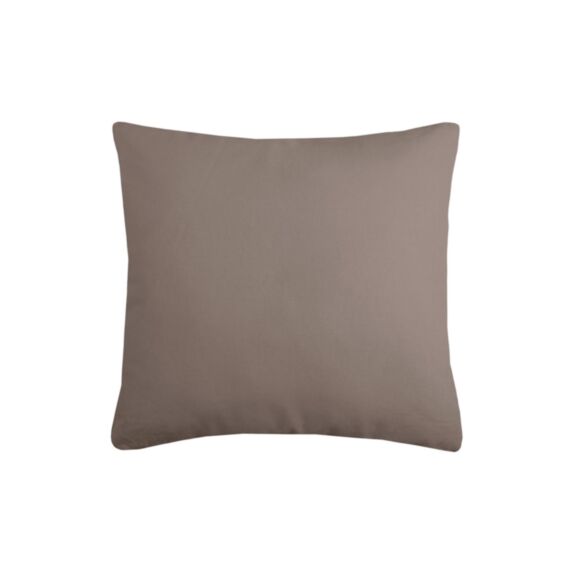 Coussin de sol Uni en coton 45 x 45 x 10 cm taupe