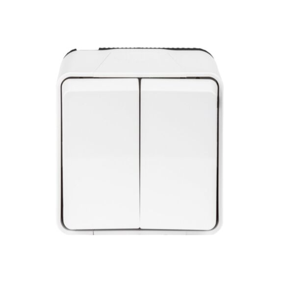 Interrupteur double va-et-vient saillie Mureva Styl blanc - SCHNEIDER ELECTRIC
