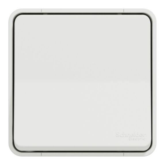 Poussoir étanche saillie complet Mureva Styl blanc - SCHNEIDER ELECTRIC