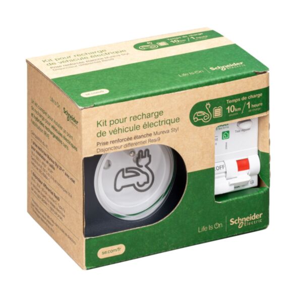 Kit voiture électrique Protection + Prise Mureva Styl - SCHNEIDER ELECTRIC