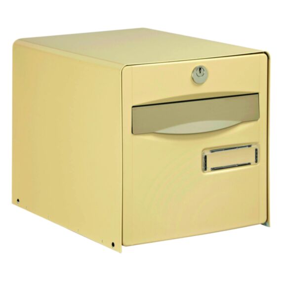 Boîte aux lettres 1 porte agréée PTT 28,8x27,9x39,3cm Beige