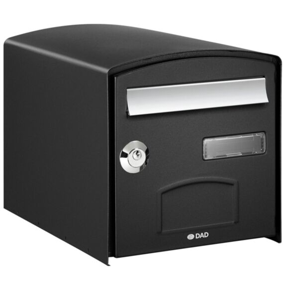 Boîte aux lettres dôme 1 porte normalisée noir - DECAYEUX