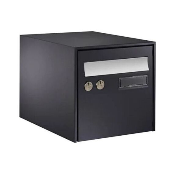 Boîte aux lettres gris foncé