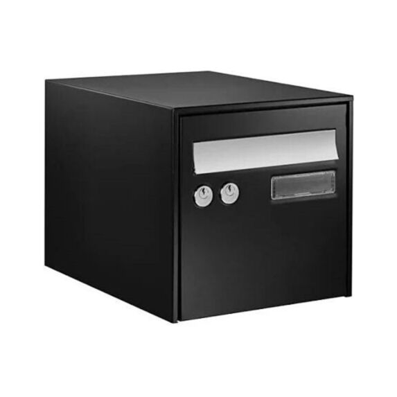 Boîte aux lettres noire