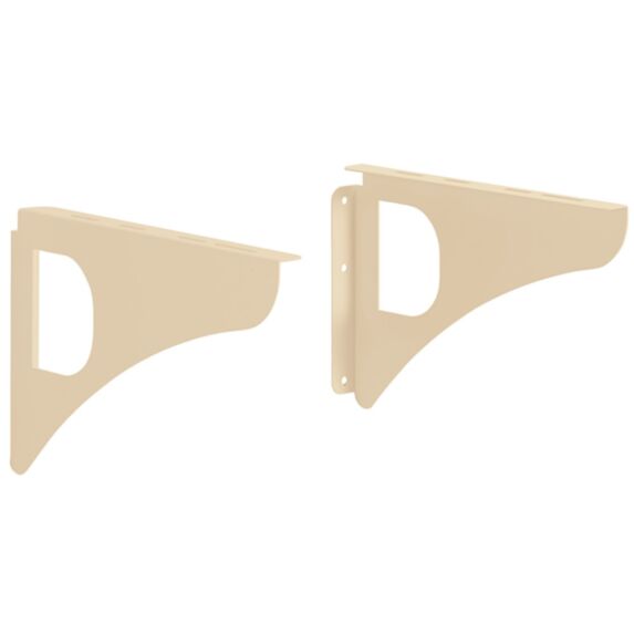 Lot de 2 équerres design coloris ton pierre - DECAYEUX