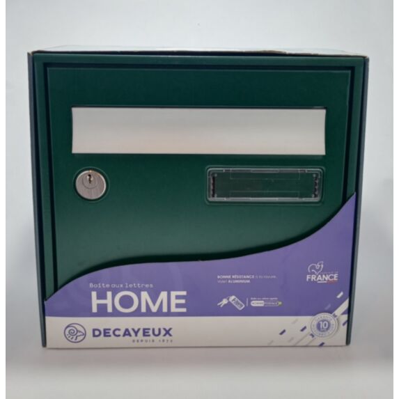 Boîte aux lettres Home compact vert 1 porte