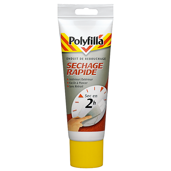 Enduit de Rebouchage Séchage Rapide en pâte Tube 330g - POLYFILLA