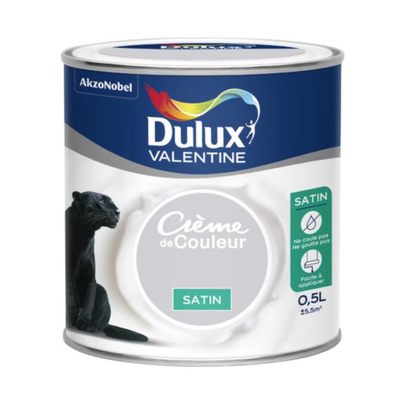 Peinture intérieure Crème de couleur satin Poudre de Riz 0,5L - DULUX VALENTINE