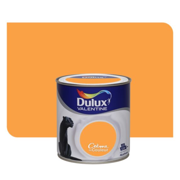 Peinture intérieure Crème de couleur satin Zeste d'Orange 0,5L - DULUX VALENTINE