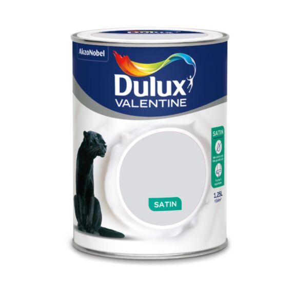 Peinture intérieure Crème de couleur satin Gris Tendance 1,25L - DULUX VALENTINE