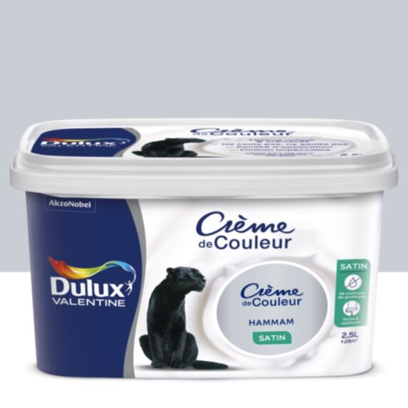 Peinture intérieure Crème de couleur satin Hammam 2,5L - DULUX VALENTINE