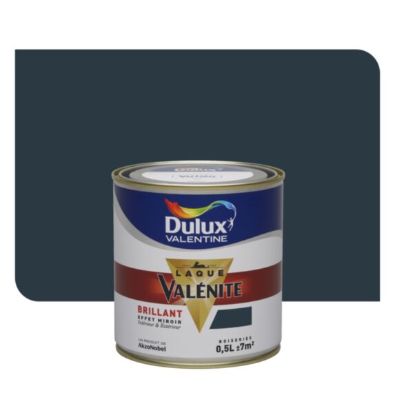 Peinture Laque Valénite Poivre Brillant 0,5L - DULUX VALENTINE