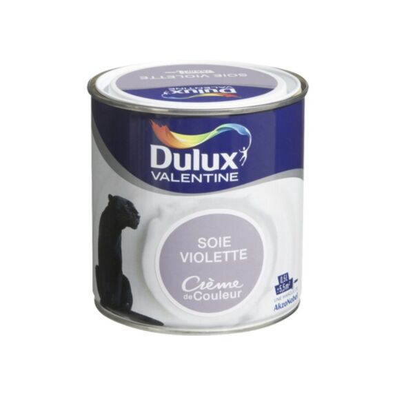 Peinture intérieure Crème de couleur satin Soie Violette 0,5L - DULUX VALENTINE