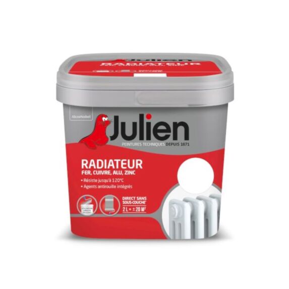 Peinture spéciale radiateur satin 2L Blanc - JULIEN