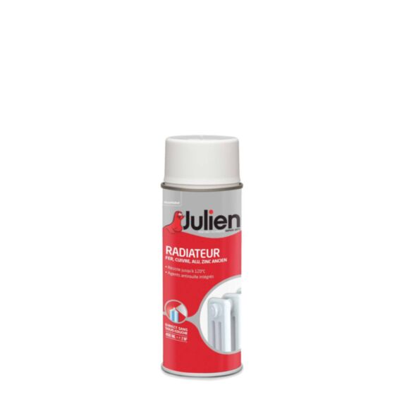 Peinture aérosol spéciale Radiateur Blanc Mat 400ml - JULIEN
