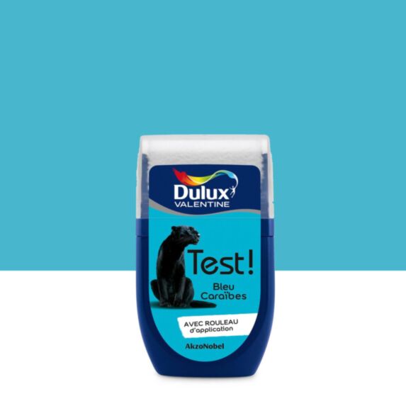 Testeur de Peinture Crème de Couleur Bleu Caraïbes 30ml - DULUX VALENTINE