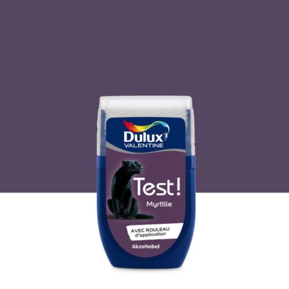 Testeur de couleur Test! satin Myrtille 30ml - DULUX VALENTINE