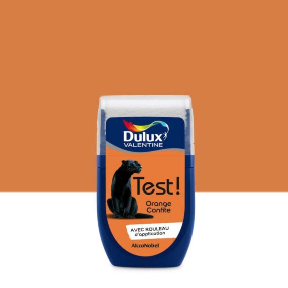 Testeur de couleur Test! satin Orange Confite 30ml - DULUX VALENTINE
