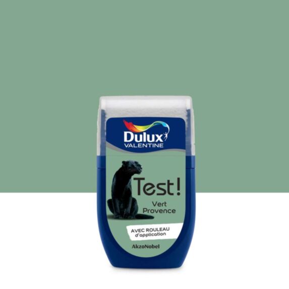 Testeur de couleur Test! satin Vert Provence 30ml - DULUX VALENTINE