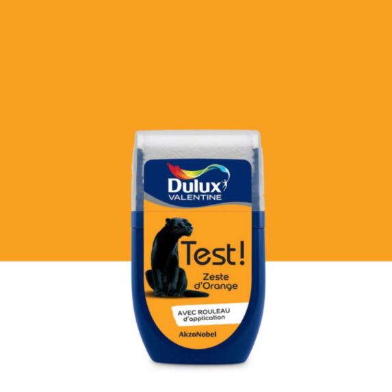 Testeur de couleur Test! satin Zeste d'Orange 30ml - DULUX VALENTINE