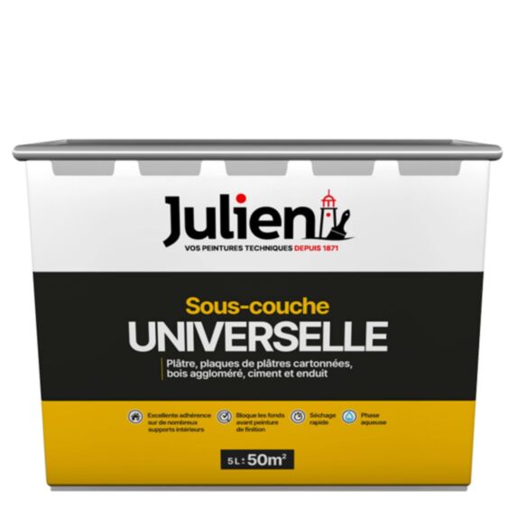 Sous-couche Peinture Universelle Blanc Mat 5L - JULIEN