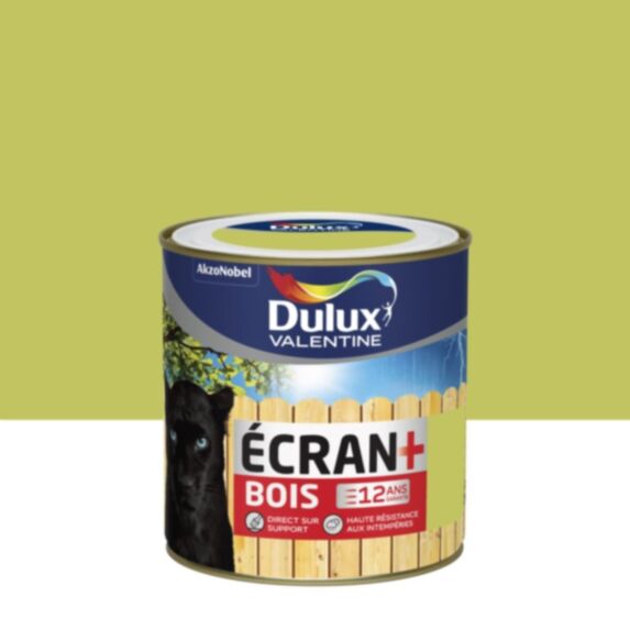 Peinture Ecran+ Bois Vert Anis Satin 0,5L - DULUX VALENTINE