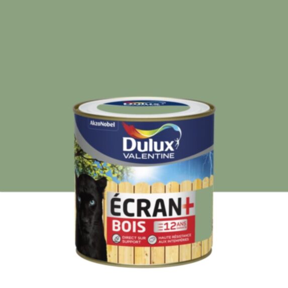 Peinture Ecran+ Bois Vert Provence Satin 0,5L - DULUX VALENTINE
