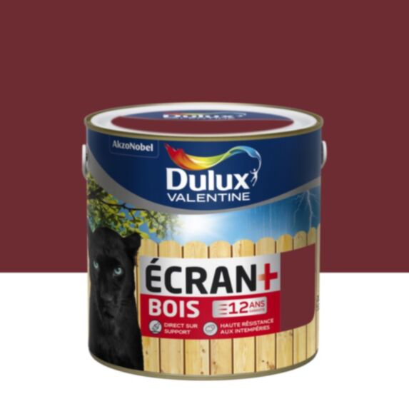 Peinture Ecran+ Bois Rouge Basque Satin 2L - DULUX VALENTINE
