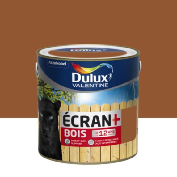 Peinture Ecran+ Bois Teck Satin 2L - DULUX VALENTINE