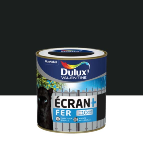 Peinture Ecran+ Fer Noir Mat 0,5L - DULUX VALENTINE