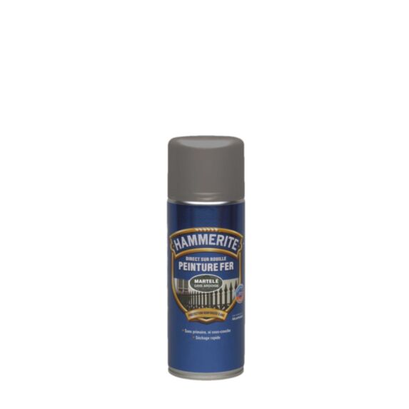 Peinture fer aérosol direct sur rouille gris ardoise 400ml HAMMERMITE