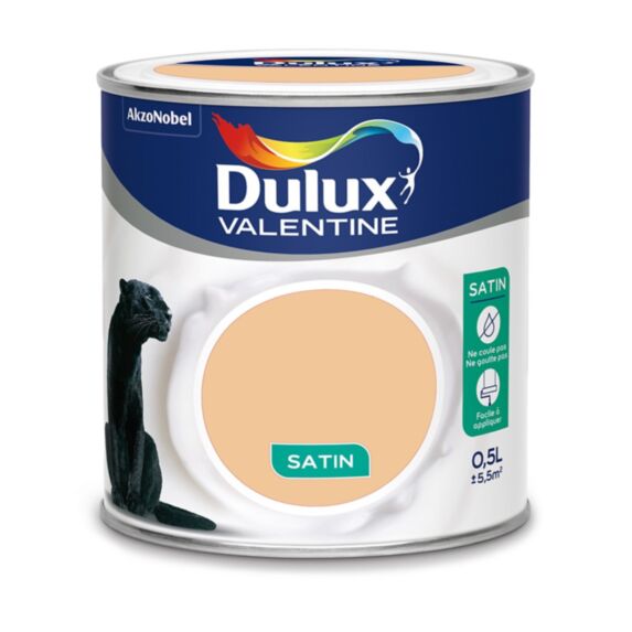 Peinture intérieure Crème de couleur satin Nude 0,5L - DULUX VALENTINE