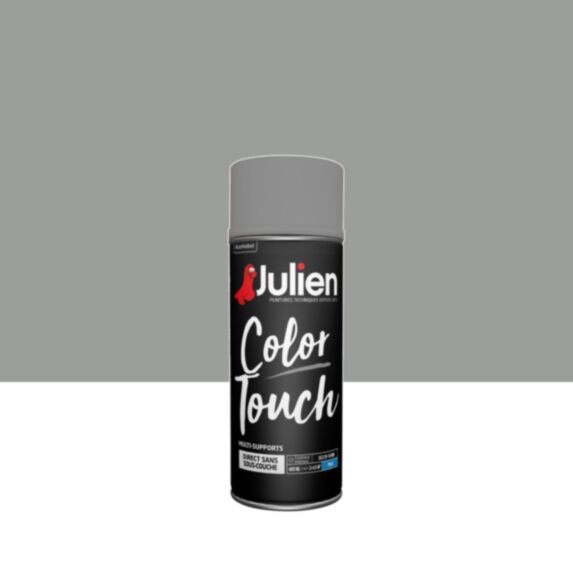 Peinture aérosol Multi-supports Color Touch Titanium Mat 400ml - JULIEN