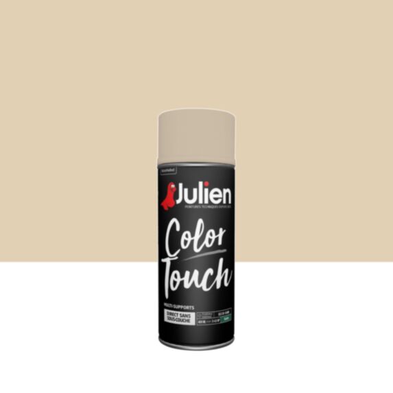 Peinture aérosol Multi-supports Color Touch Ivoire Satin 400ml - JULIEN