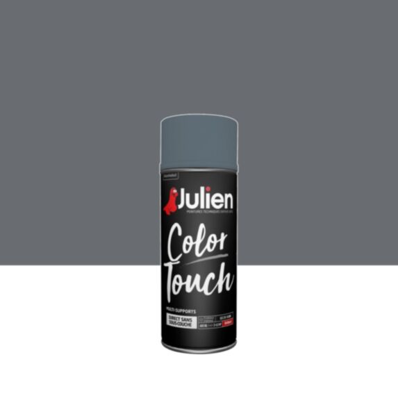 Peinture aérosol Multi-supports Color Touch Anthracite Brillant 400ml - JULIEN