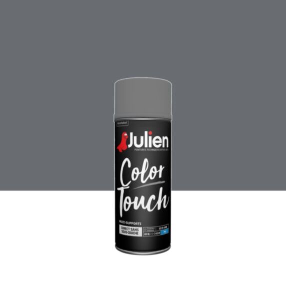Peinture aérosol Multi-supports Color Touch Anthracite Mat 400ml - JULIEN
