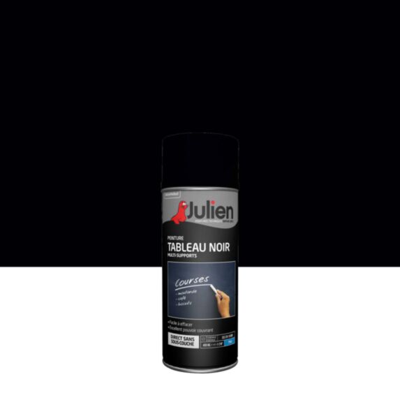 Peinture aérosol Tableau Noir Mat 400ml - JULIEN