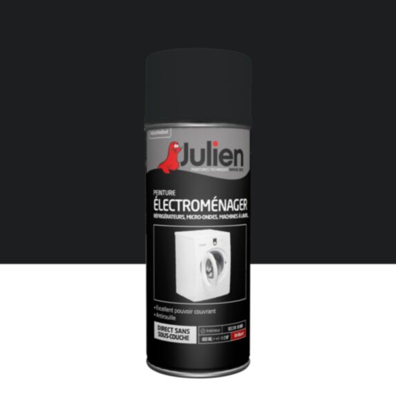 Peinture Aérosol Julien Mat Noir 400 ml