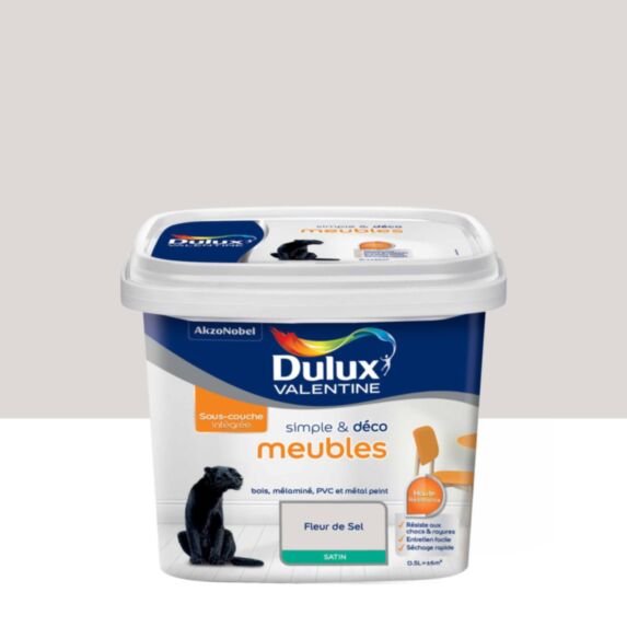 Peinture Simple & Deco Meubles Fleur de Sel Satin 0,5L - DULUX VALENTINE