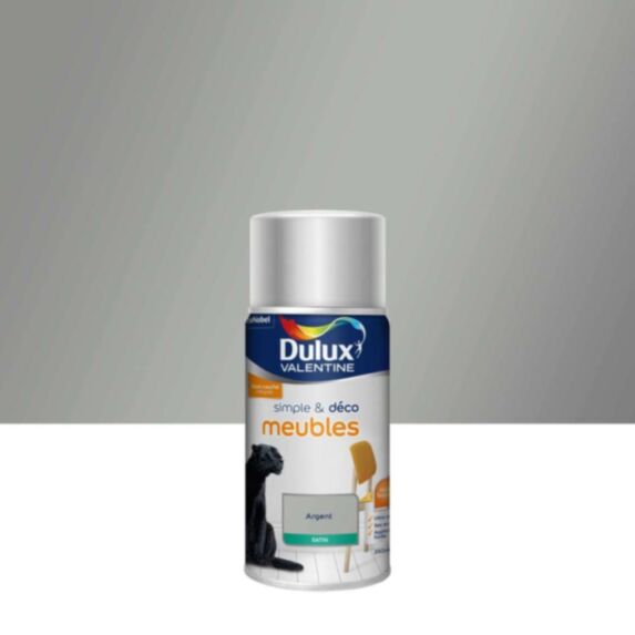 Peinture Meubles Argent Métal 0,25L - DULUX VALENTINE