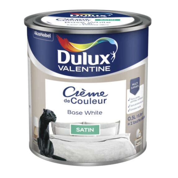 Peinture satin 0,5l base white