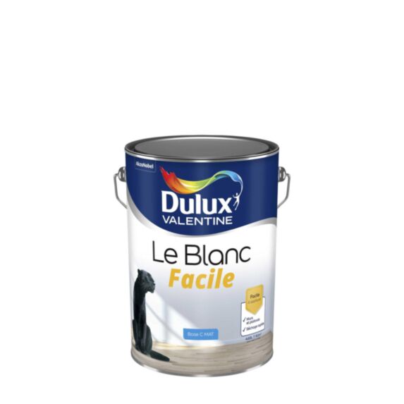 Peinture Le Blanc Facile mat Base Clear 5L - DULUX VALENTINE