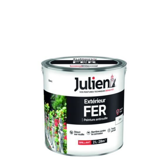 Peinture fer 2 l blanc