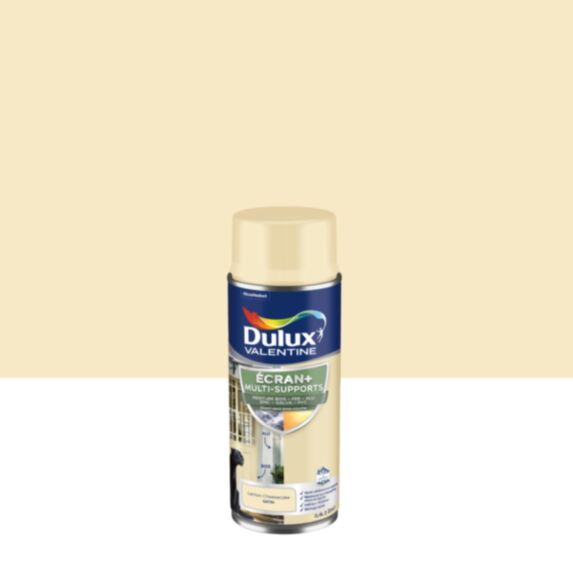 Peinture aérosol Ecran+ satin Lemon Cheesecake 400ml - DULUX VALENTINE